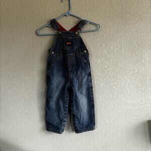 Old Navy Boys 18-24 Month Fleece Lined Denim Overalls